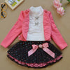 0-9Y Ruffle Tracksuit kids clothes sets for Hooded Children