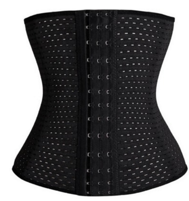 Women Hollow Tibial Belt Body-sculpting Hollow-out Round-hole Breathable Rubber Corset Post-natal Tummy Tucking Exercise Belt