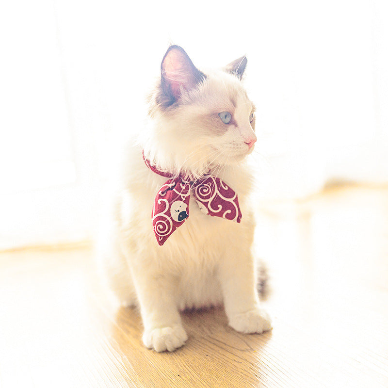 Handmade cat puppy bow tie