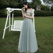 Green wedding banquet sister group dress