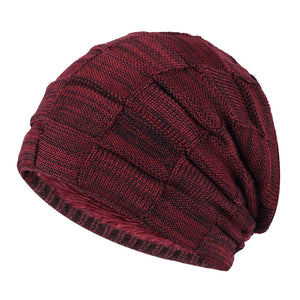 Fashion Plus Velvet Thick Knitted Warm Hat