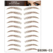 Waterproof 6D Eyebrow Tattoo Semi-Permanent Embroidery Natural Long Lasting Fake Eyebrow