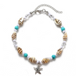 Yoga Anklet Turtle Bracelet Beach Pendant Starfish Pearl Retro Turtle Anklet