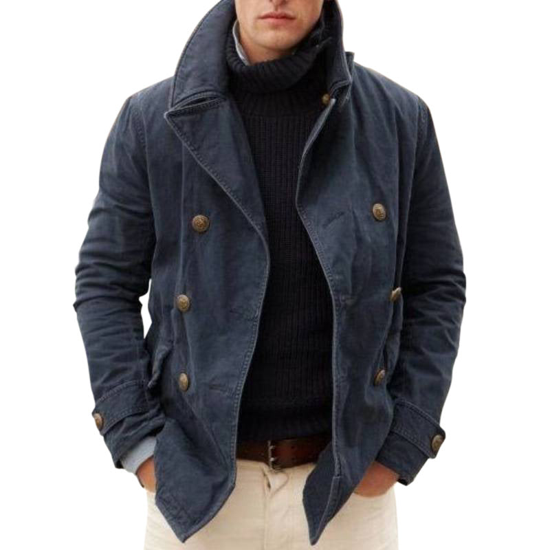 Casual Fashion  Lined Solid Color Jacket