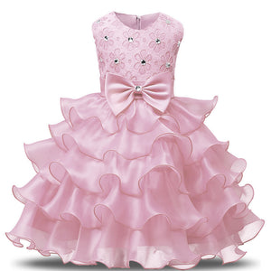 Girls Dress Beaded Princess Children's Party Dress