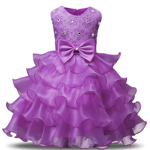 Girls Dress Beaded Princess Children's Party Dress