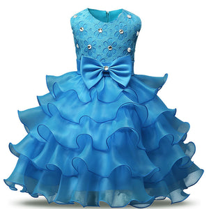 Girls Dress Beaded Princess Children's Party Dress