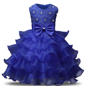 Girls Dress Beaded Princess Children's Party Dress