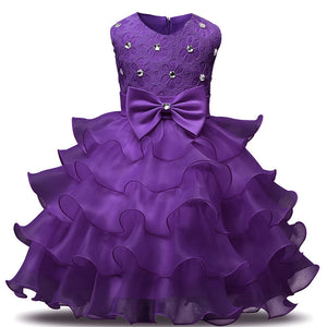 Girls Dress Beaded Princess Children's Party Dress