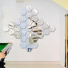 Hexagonal Mirror Environmental Acrylic Wall Sticker