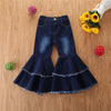 European And American Style Girls Kids Fashion Bell Bottom Pants