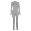 Autumn And Winter Women's Embroidered Tight-fitting Fashion Sports Jumpsuit