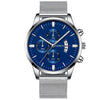 Mens Business Luxury Watches For Men Mesh Band Quartz Watch