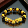 Vietnam Sand Gold Brave Bracelet Men And Women Obsidian Jewelry