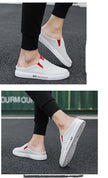 Heelless lazy Shoes Korean Style Trendy One-Foot Toe Canvas Half-Support Shoes