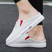 Heelless lazy Shoes Korean Style Trendy One-Foot Toe Canvas Half-Support Shoes