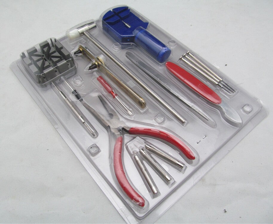 Strap Disassembly, 16-Piece Watch Repair Tool Set