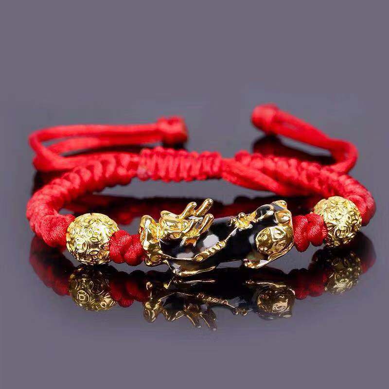 Vietnam Sand Gold Brave Bracelet Men And Women Obsidian Jewelry