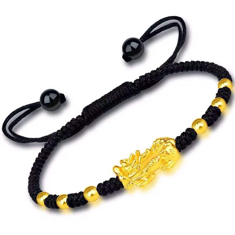 Vietnam Sand Gold Brave Bracelet Men And Women Obsidian Jewelry