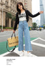 Women's Jeans High-Waisted Straight-Leg Jeans Spring Women's Cropped Trousers