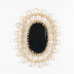 Wall-mounted Wicker Decorative Mirror