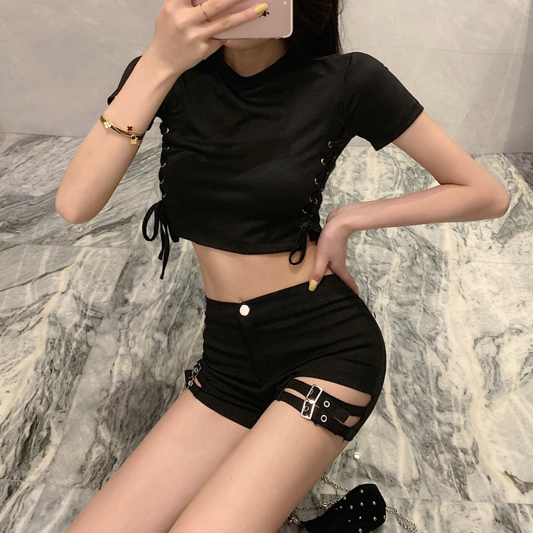 High Waist Stretch Tight Shorts For Women