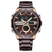 Men's Multifunctional Electronic Waterproof Round Watch