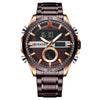 Men's Multifunctional Electronic Waterproof Round Watch