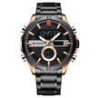 Men's Multifunctional Electronic Waterproof Round Watch