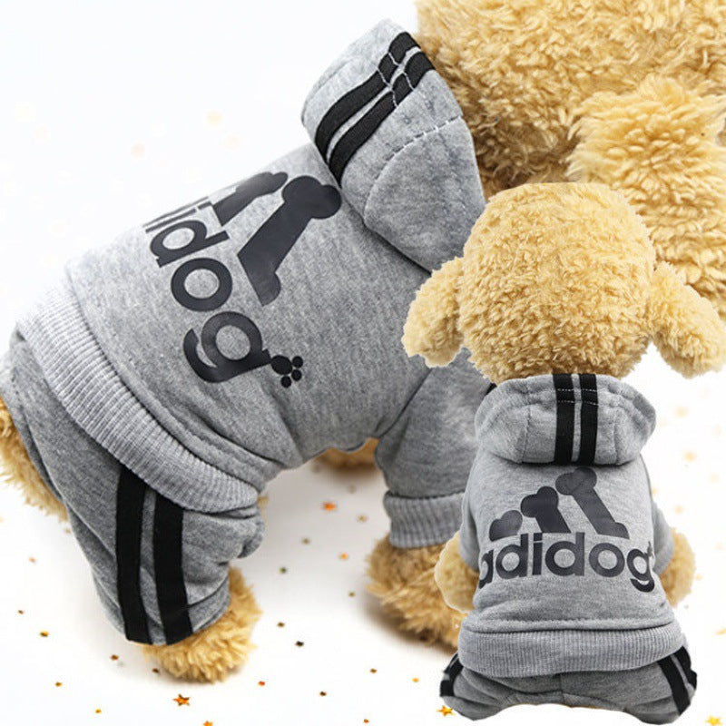 Pets New Four-Legged Dog Clothes Teddy Bichon Hiromi Winter Clothes Thickened Pet Clothes Cute