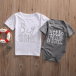 Sisters And Brothers English Printed Kids Short Sleeve