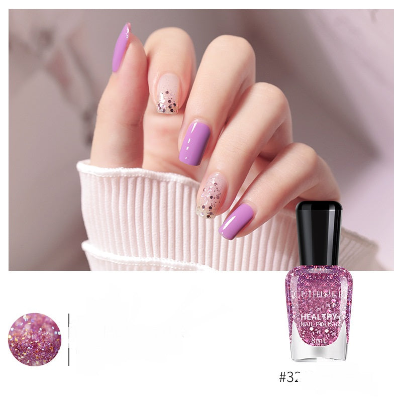 Water-based Peelable And Peelable Nail Polish 8ml Baking Free Cosmetic Makeup Set