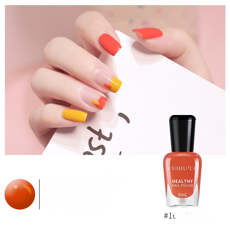 Water-based Peelable And Peelable Nail Polish 8ml Baking Free Cosmetic Makeup Set