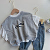 Kids Waistcoat Short Sleeve T-Shirt Two Piece Summer New Boys