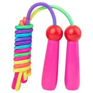 Wooden Colorful Skipping Rope Outdoor Sports Beginner Kids Adjustable Skipping Rope