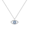 s925 Sterling Silver Jewelry European and American Atmospheric Demon Eye Necklace Eye Pendant