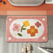 1PC Ins Simple Bathroom Floret Carpet Flower Area Rugs Anti Slip