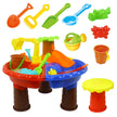 Water Table Set Summer Sand And Water Table Box Baby Kids Children Outdoor Beach Waterwheel Toys Family Play Set