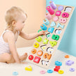 Number Puzzle Shape Matching Puzzle Wooden Teaching Aid Teaching Toy Puzzle