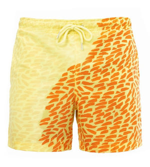 Discoloration In Water  Beach Sports Fitness Shorts  Quick-Drying Swimming Trunks  Temperature Change