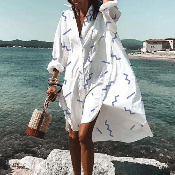 Alpscommerce Fashion Temperament Shirt Dress