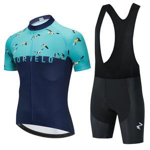 Summer Short-Sleeved Cycling Jersey Suit Breathable Bicycle Sportswear Uniform Custom Cycling Jersey