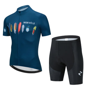 Summer Short-Sleeved Cycling Jersey Suit Breathable Bicycle Sportswear Uniform Custom Cycling Jersey