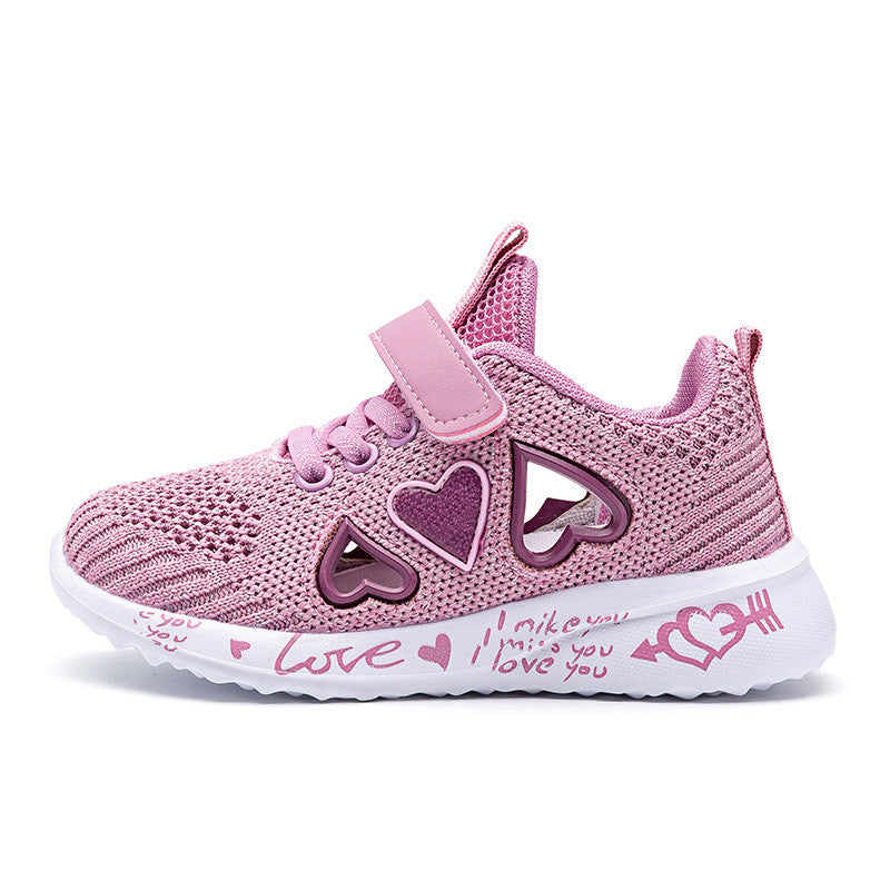 Casual Shoes Light Mesh Sneakers Kids Summer Children Fashion Tenis Cute Sport Cartoon Female Running Sock Footwear