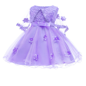 Girls Elegant Wedding Princess Dress Kids Party Formal Dress