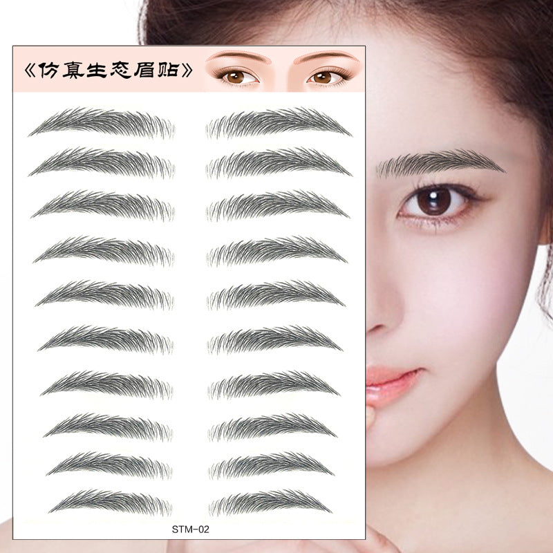 Waterproof 6D Eyebrow Tattoo Semi-Permanent Embroidery Natural Long Lasting Fake Eyebrow