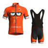 Short-sleeved Bib Cycling Clothes Suit Bicycle Men And Women Moisture Wicking Outdoor Clothes