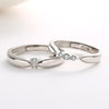 Silver Angel lovers ring marriage engagement silver men and women wholesale ring manufacturer