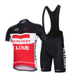 Short-sleeved Bib Cycling Clothes Suit Bicycle Men And Women Moisture Wicking Outdoor Clothes