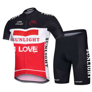 Short-sleeved Bib Cycling Clothes Suit Bicycle Men And Women Moisture Wicking Outdoor Clothes